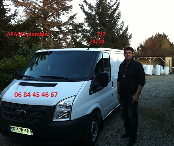 Camion David MARTIN, plombier à Mions